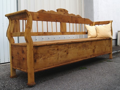 Antike Truhensitzbank Bauernmöbel Antike Truhensitzbank Bauernmöbel