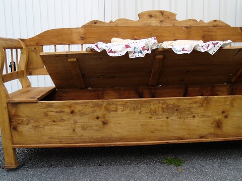 Antike Truhensitzbank Bauernmöbel Antike Truhensitzbank Bauernmöbel