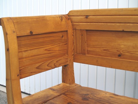 Truhensitzbank antik Holz gewachst Truhensitzbank antik Holz gewachst