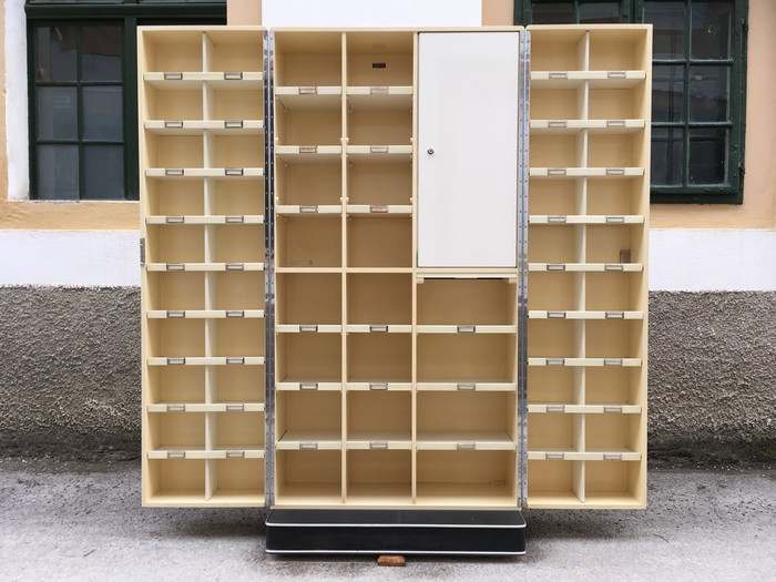 apothekerschrank 4562 schrank aufklappbar vintage retro creme arztschrank 10