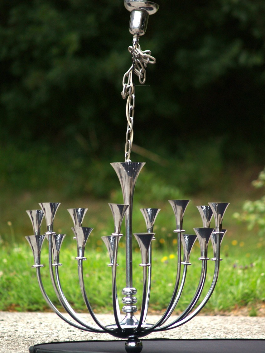 artdeco 4686 luster leuchter chrom silber vintage 2
