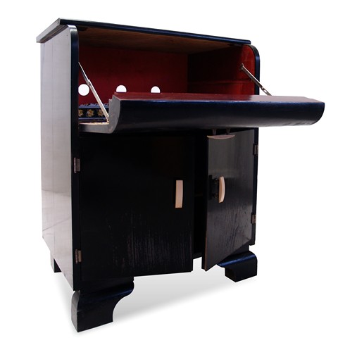 Art Deco Kommode schwarz Art Deco Kommode Antiquität schwarz antik Möbel Schrank