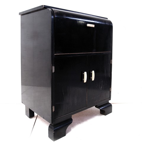 Antike Kommode Art Deco Kommode Antiquität schwarz antik Möbel Schrank