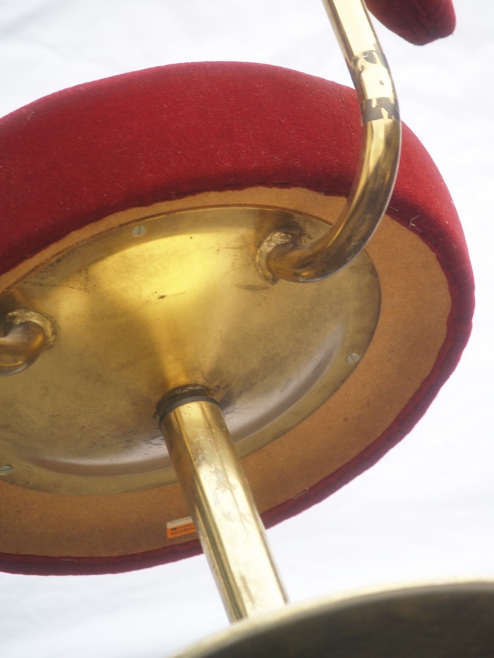 barhocker 4575 johanson design sessel stuhl drehstuhl hocker rot trompetenfuss design 5