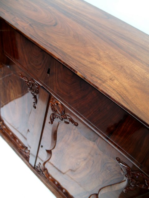 Antike Biedermeier Kommode poliert