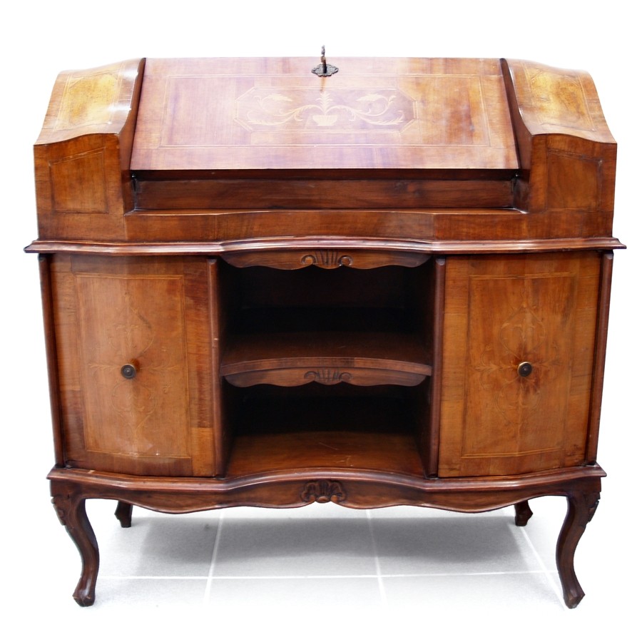 Fotos (c) zeigen: Barockstil Sekretär Schreibtisch Kommode Barock Sekretär Klappdeckel Möbel antik Schreibmöbel