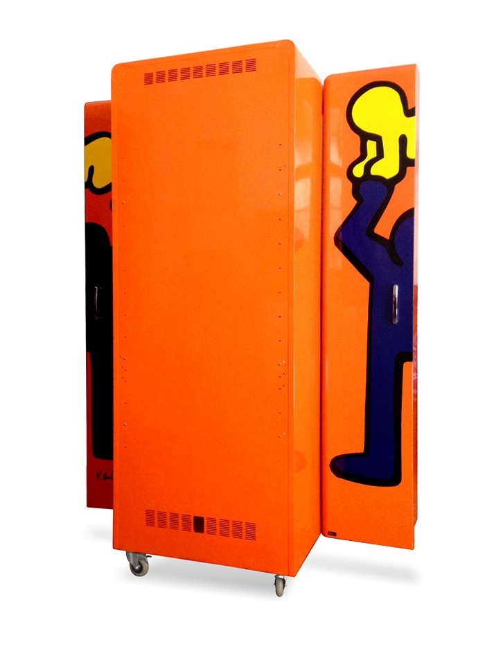 Brezt Metallschrank Keith Haring Retro Design 3 bretz g3290 metallschrank keith haring 5