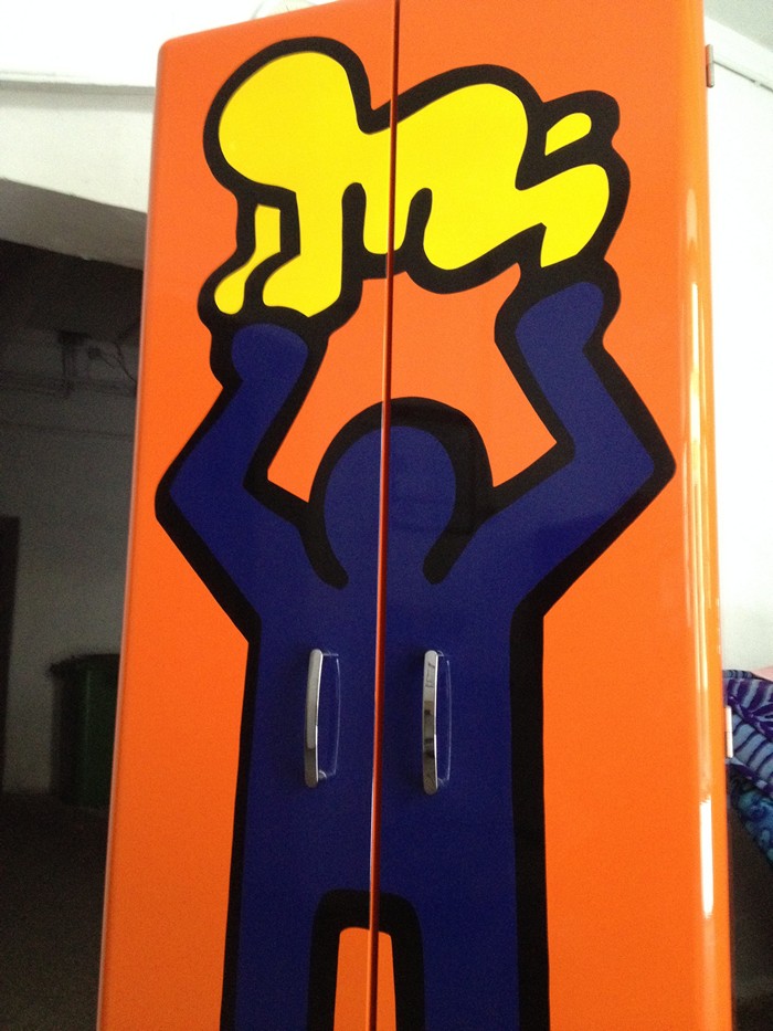 Brezt Metallschrank Keith Haring Retro Design 2 bretz g3290 metallschrank keith haring 8