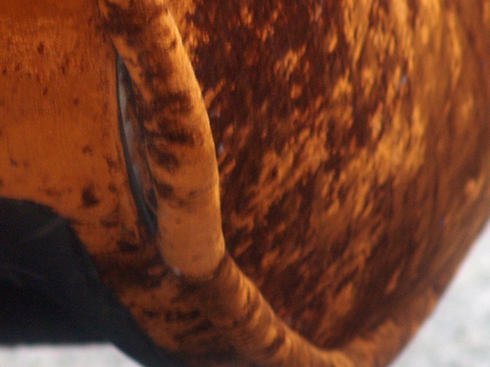 Bretz Liege Schaukelstuhl gold bronze Samtstoff Laola Hookipa Designmöbel