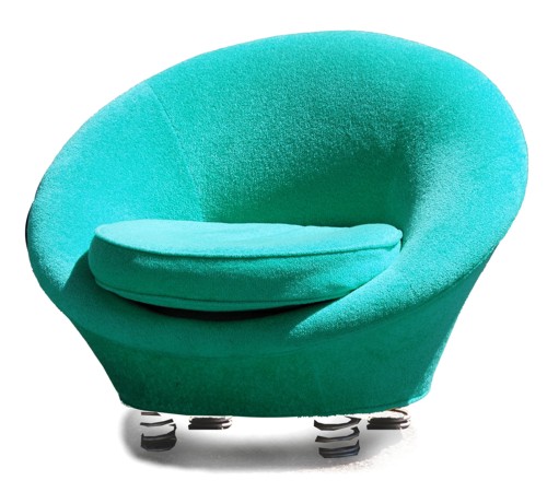 Bretz Sofa Ufo Couch Pool Stuhl Sessel blau türkis Möbel