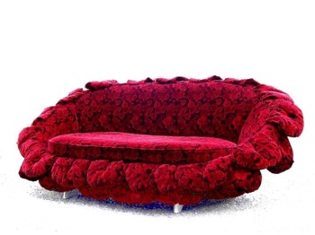 Bretz Sofa Rosenstoff Ufo Designklassiker Pool
