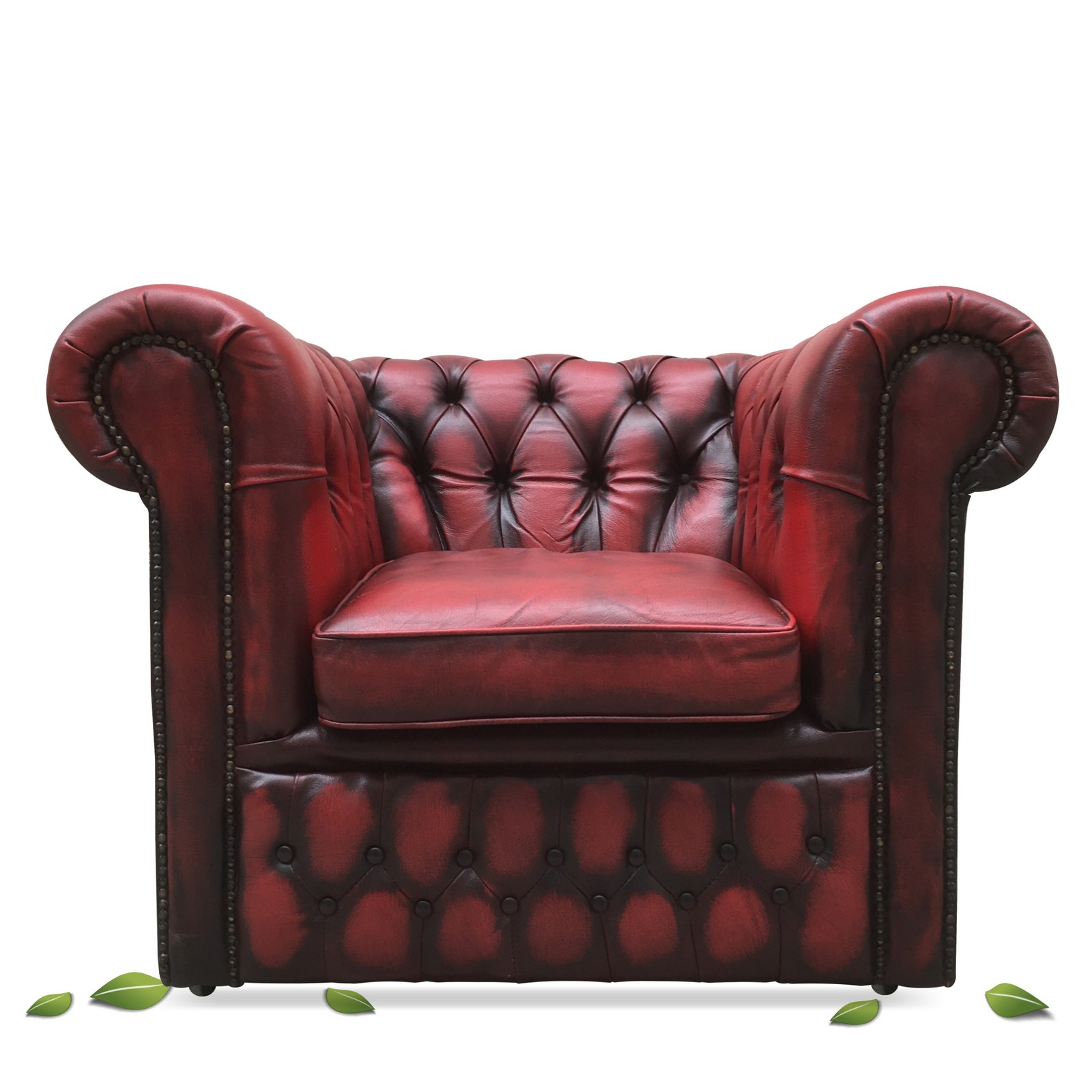Chesterfield Leder Sessel Stuhl Sofa