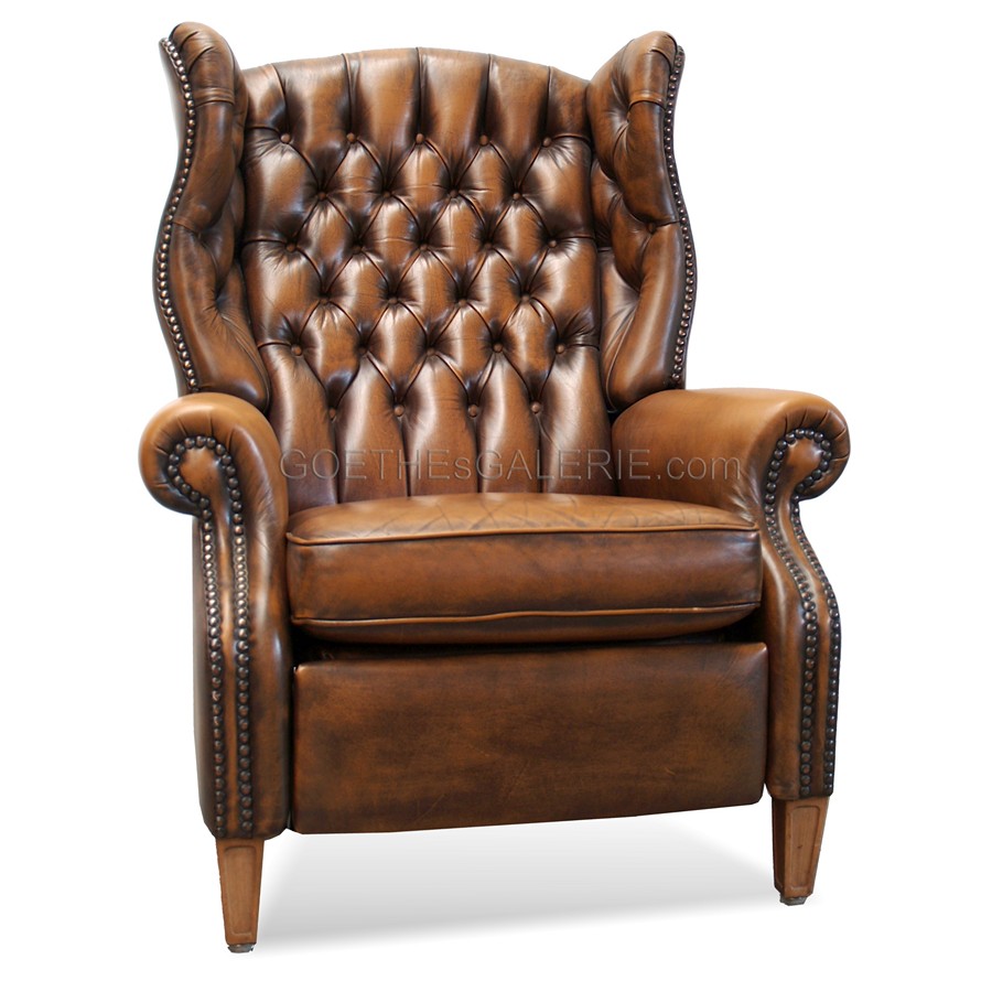 chesterfield sofa leder clubsessel fauteul braun rot grün antik stuhl