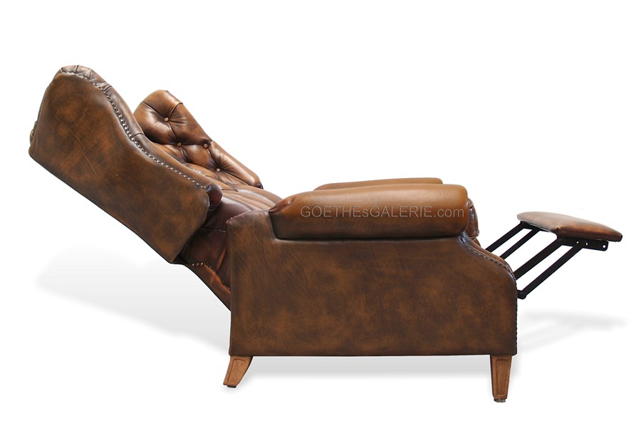 chesterfield sofa leder clubsessel fauteul braun rot grün antik stuhl