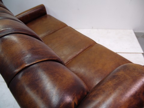 chesterfield sofa leder clubsessel fauteul braun rot grün antik stuhl