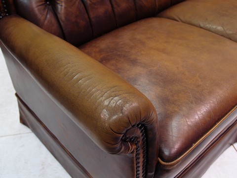 chesterfield sofa leder clubsessel fauteul braun rot grün antik stuhl