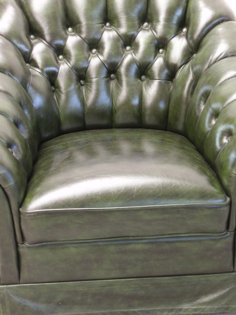 chesterfield sofa leder clubsessel fauteul braun rot grün antik