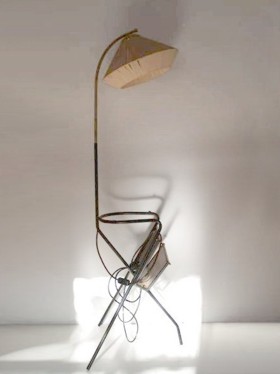 stehlampe 60er-Jahre mid century tripod midcentury modern chinese