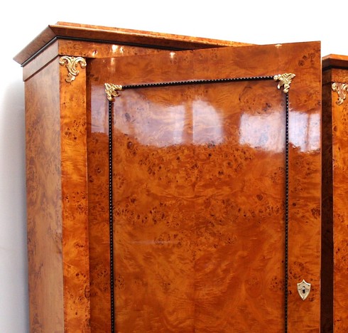 Biedermeier Schränke restauriert Danhausen Kästen Ahorn Pärchen g2198 Möbel Restaurator