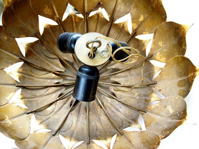 Vintage Deckenlampe Blätter