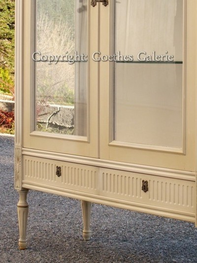 Creme-Gold Vitrine, Empire 1 empire stil vitrine schrank marmor gold 5