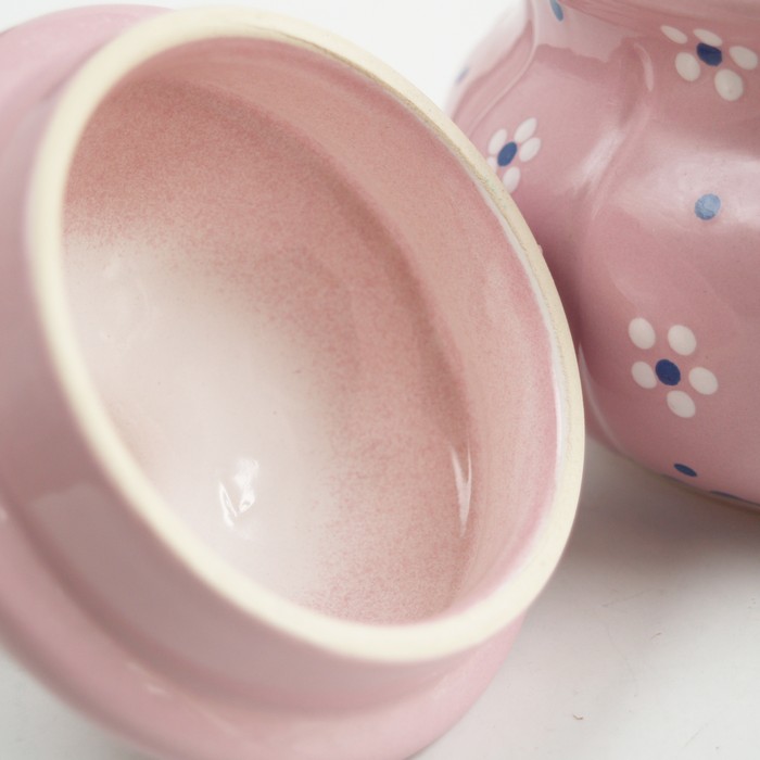 gmundner 4601 zuckerdose rosa dirndlrosa keramik neu 3