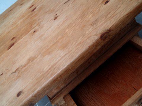 Jogltisch Weichholz Vintage