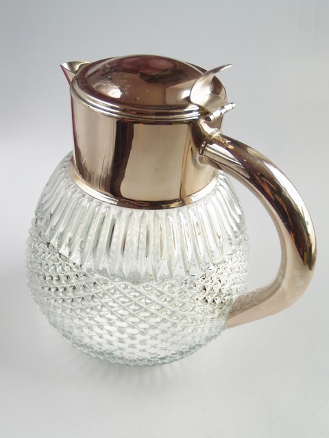 Vintage Bleikristall Glas Kalte Ente geschliffen