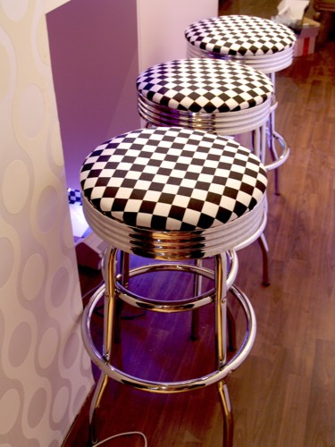 Barhocker American Diner Design Chrom