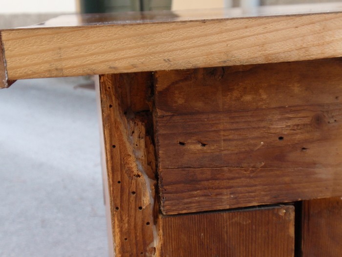 Antike Kommode Gründerzeit Rückseite antike Kommode Gründerzeit