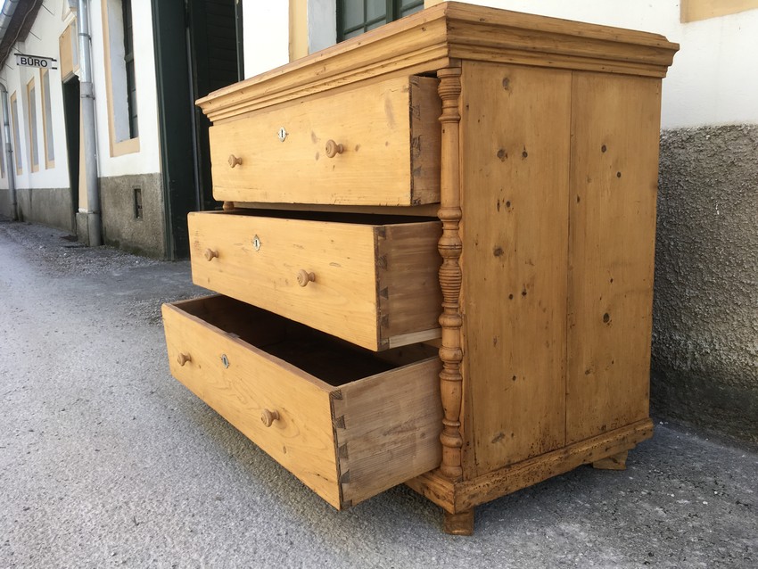 Kommode Vollholz antik Naturholz saniert kommode 4814 antik holz 11