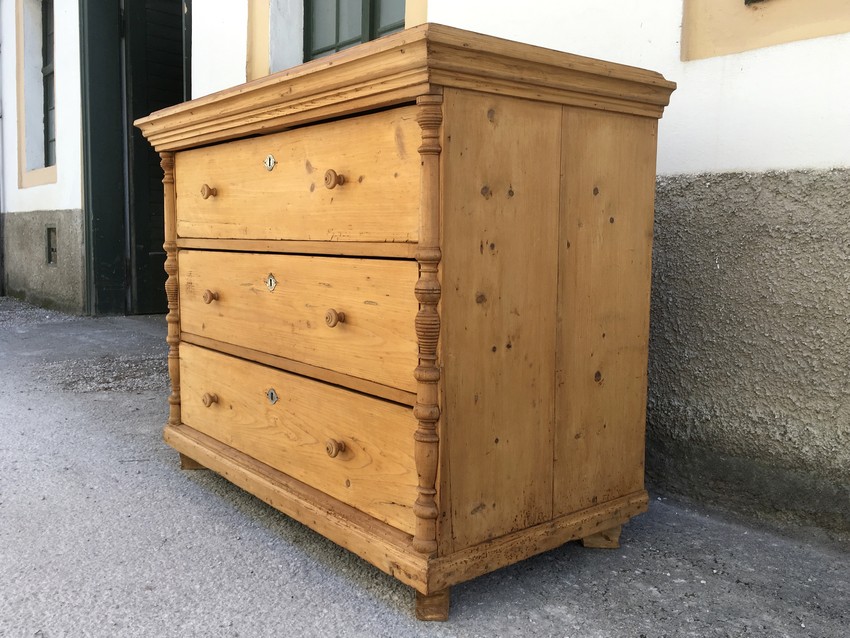 Kommode Vollholz antik Naturholz saniert kommode 4814 antik holz 12