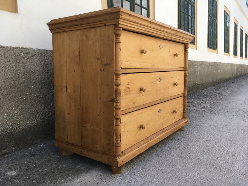 Kommode Vollholz antik Naturholz saniert kommode 4814 antik holz 3