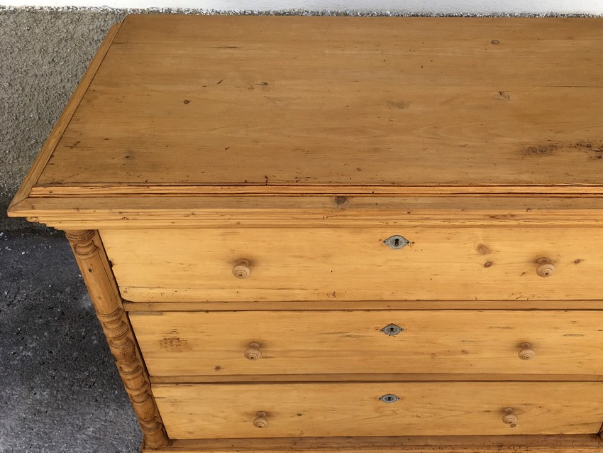 Kommode Vollholz antik Naturholz saniert kommode 4814 antik holz 7