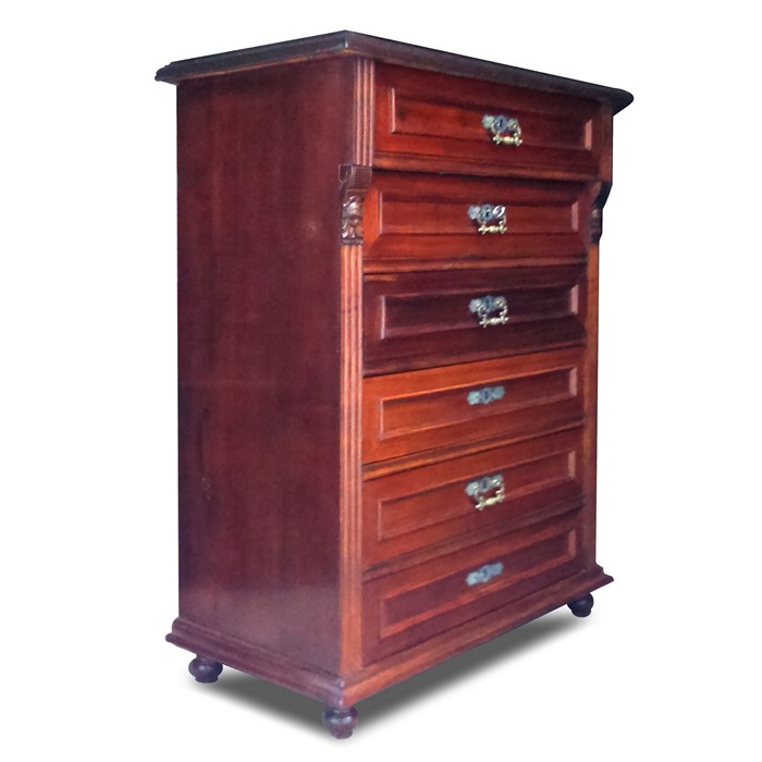 Wochenkommode antik 1880 Massivholz Marmor