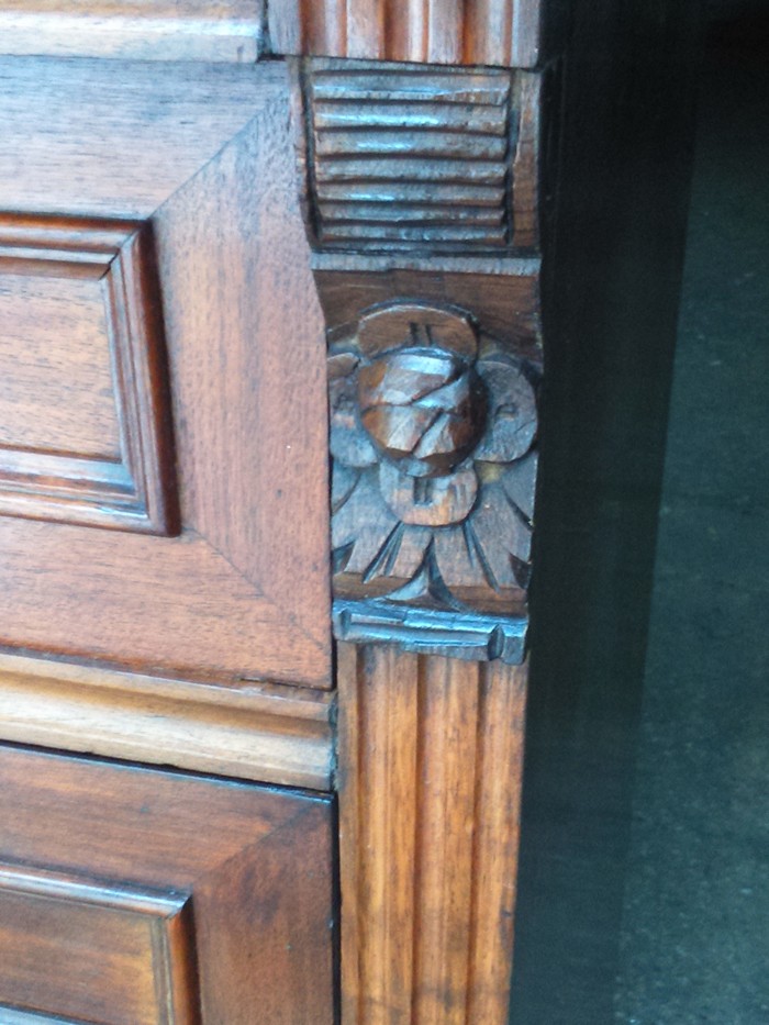 Wochenkommode antik 1880 Massivholz Marmor