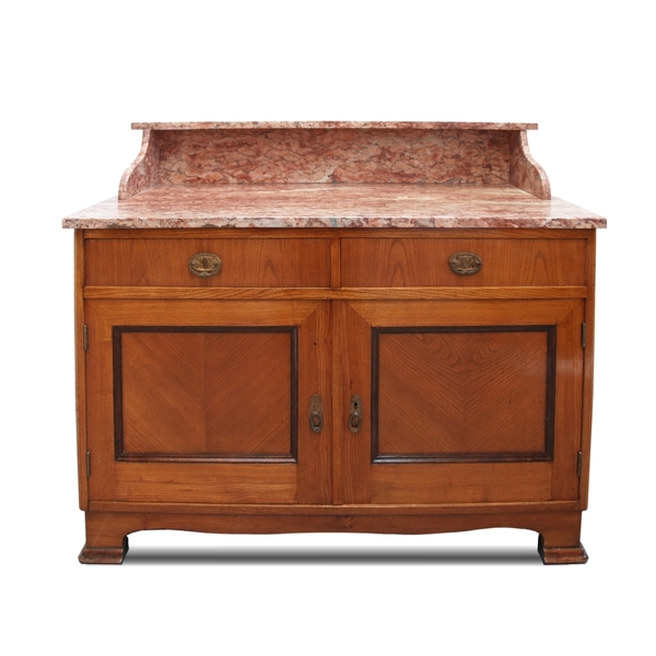 Bilder zeigen (c) restaurierte antike Kommode Jugendstil mit rosa Marmorplatte Antik Kommode Jugendstil Waschtisch Marmorplatte rosa Biedermeier