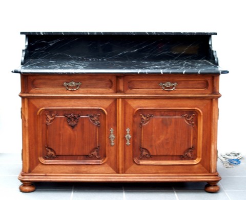 Antik Waschtisch Historismus Marmorplatte