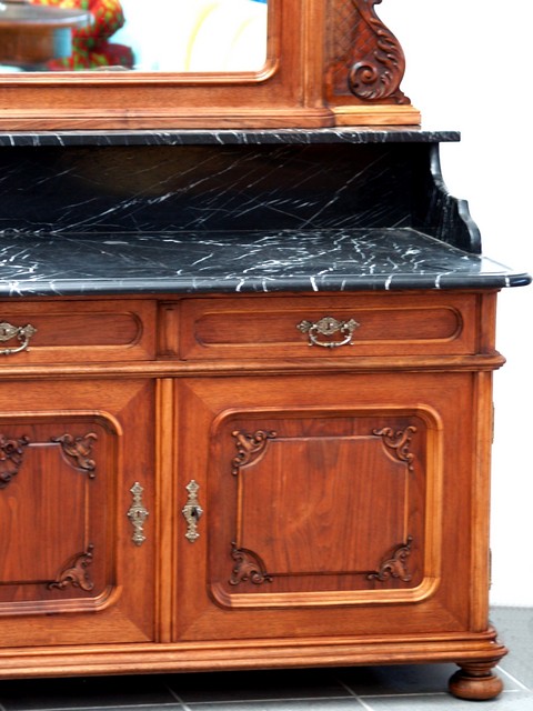 Antik Spiegelkommode Marmorplatte