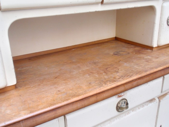 OLYMPUS DIGITAL CAMERA Küchenschrank creme antik Vintage 40er- 50er-jahre Küchenmöbel Midcentury pastell artdeco