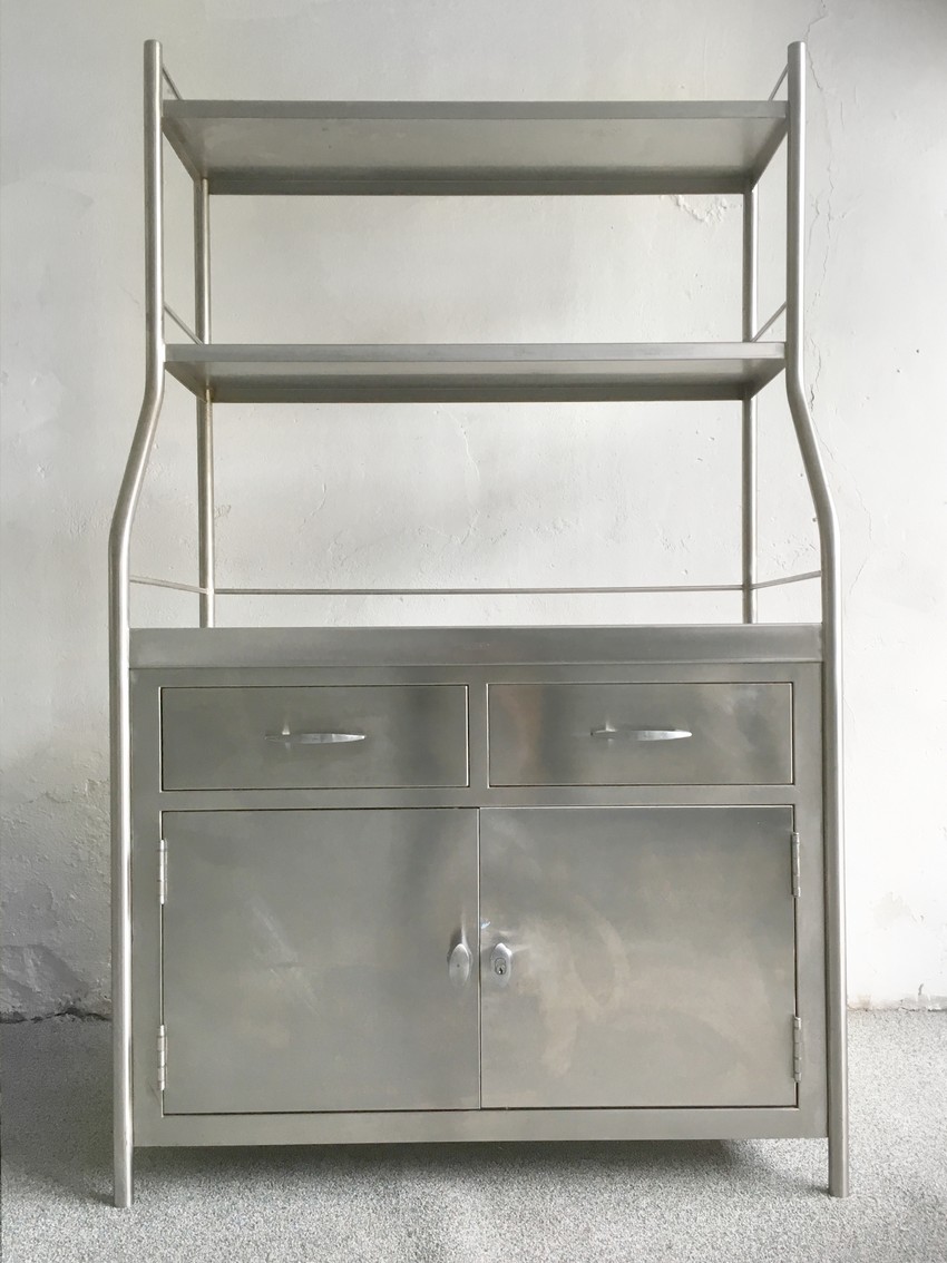 Edelstahl Küchenschrank Vintage Buffet Nirosta Bäckerei Edelstahl Küchenschrank Vintage Buffet Nirosta Bäckerei