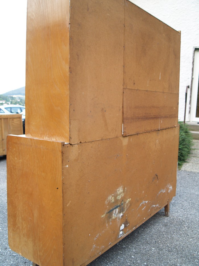 Küchenschrank creme antik Vintage 40er- 50er-jahre Küchenmöbel Midcentury pastell