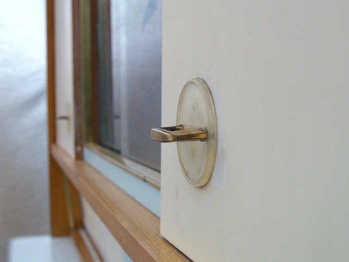 Küchenschrank creme antik Vintage 40er- 50er-jahre Küchenmöbel Midcentury pastell artdeco