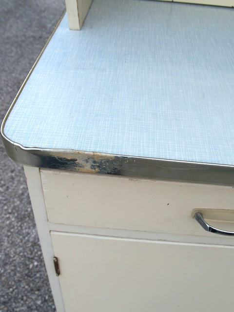 Retro Küchenschrank, Küche im Vintage Design 5 Küchenschrank creme antik Vintage 40er- 50er-jahre Küchenmöbel Midcentury pastell