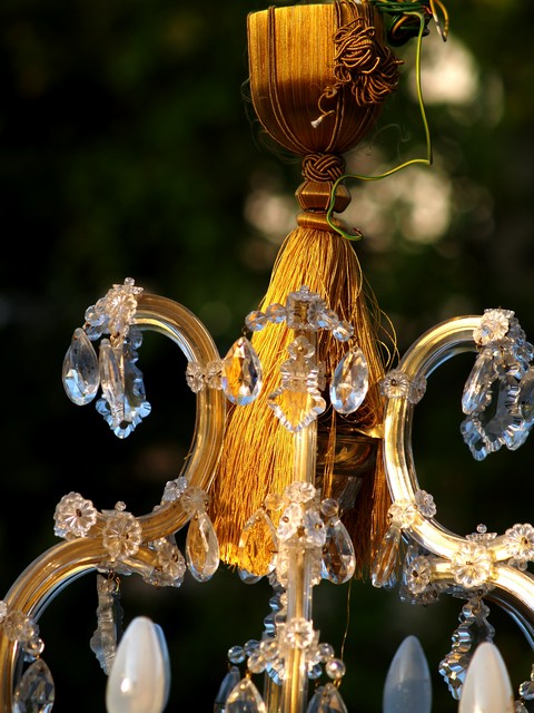 Antiker Kronleuchter Maria Theresia Stil Bleikristall