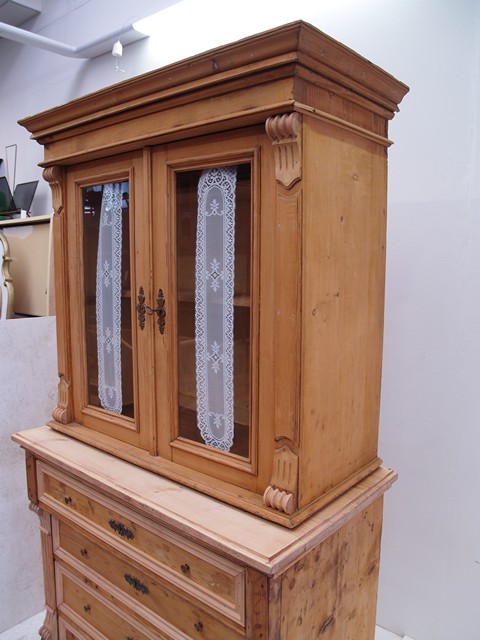 antiker Bauernmöbel Schrank Küchenschrank Bauernschrank Massivholz Buffet