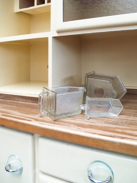 Küchenschrank creme antik Vintage 40er- 50er-jahre Küchenmöbel