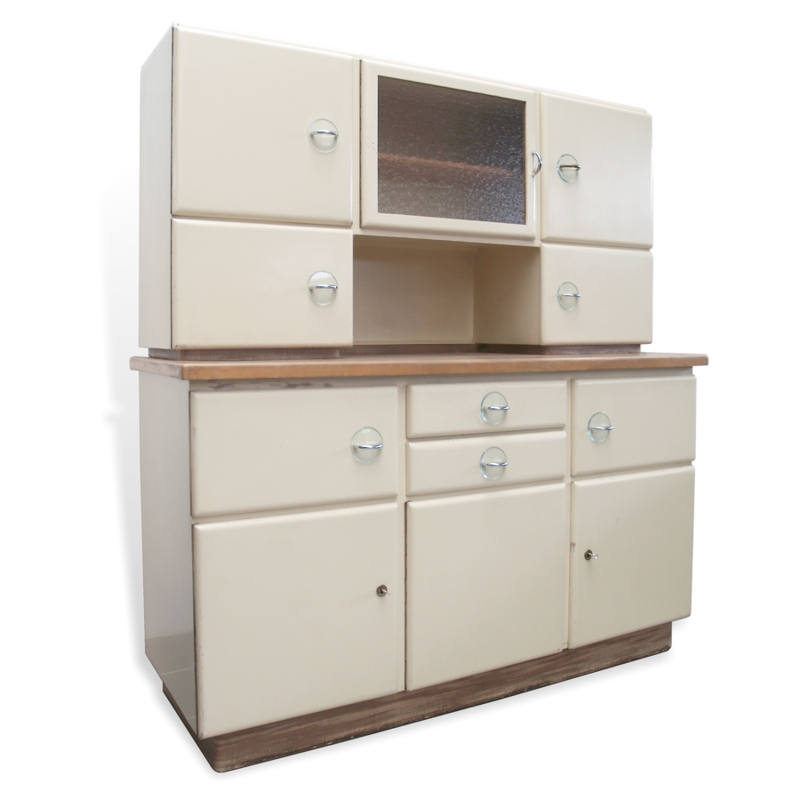 Küchenschrank creme antik Vintage 40er- 50er-jahre Küchenmöbel