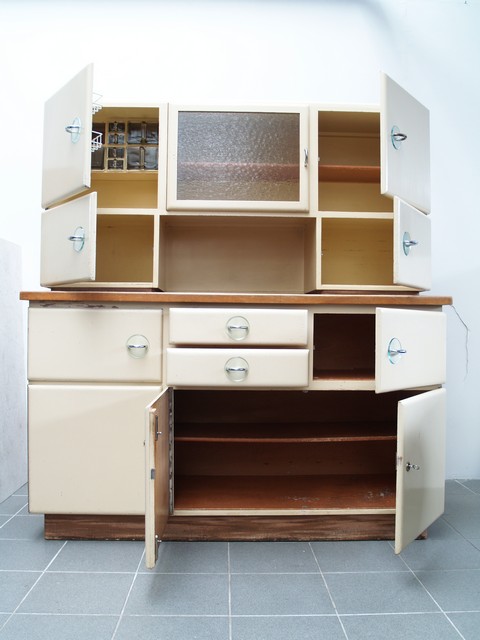 Küchenschrank creme antik Vintage 40er- 50er-jahre Küchenmöbel