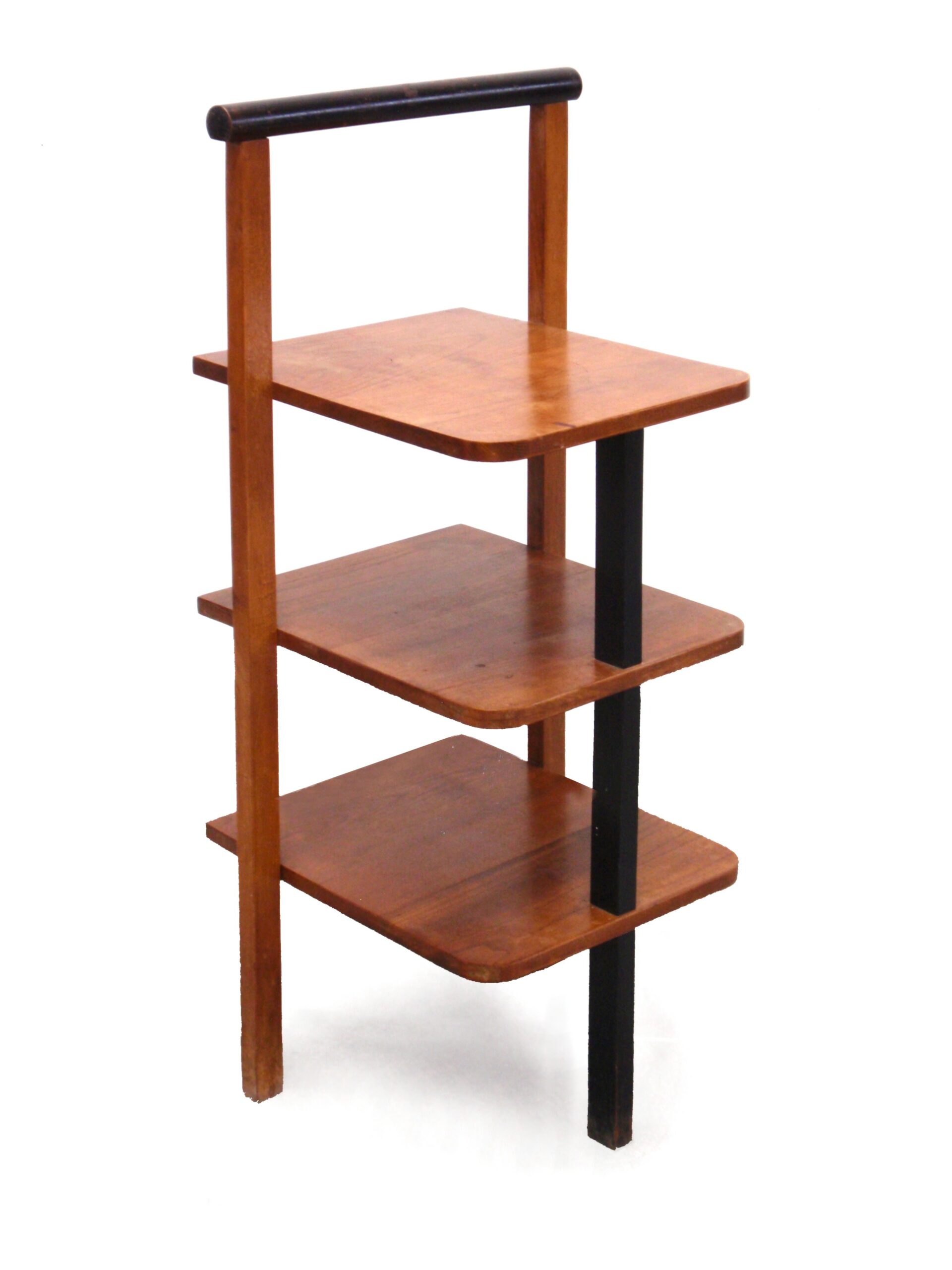 antik Bauhaus Regal massivholz restauriert Brutalist